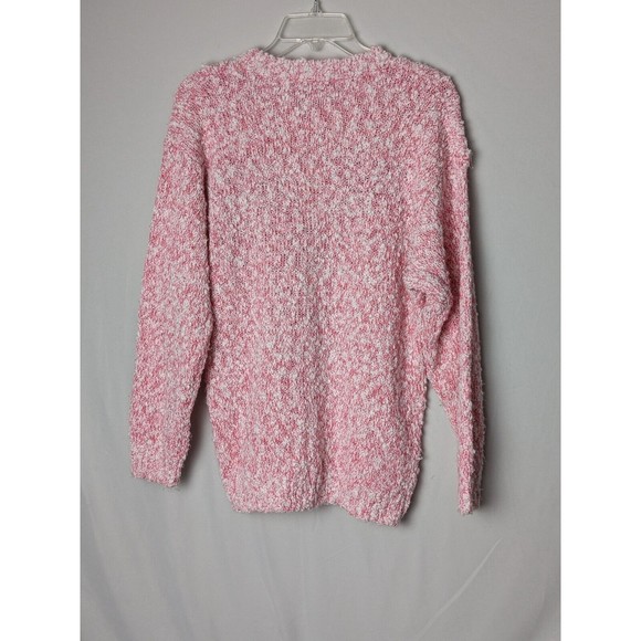 Vintage Chunky Knit Sweater Botanical Bikini Bottom Flor Pattern Womens Sz Large - Picture 7 of 14